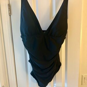 J. Crew Classic Black One Piece Swimsuit New with tags